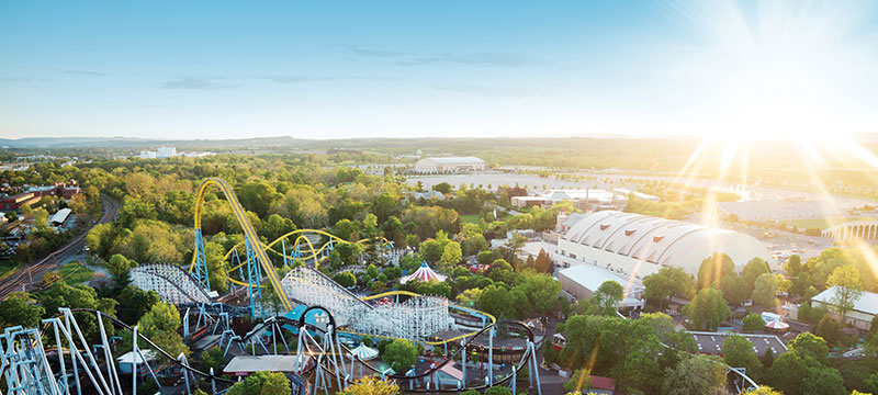 aerial photo of hersheypark