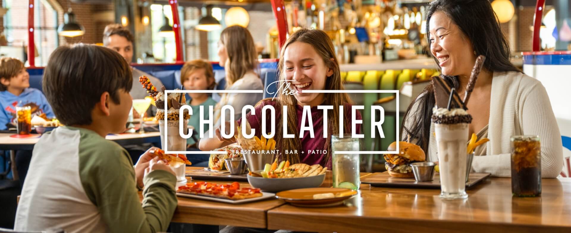 Chocolatier Logo and food